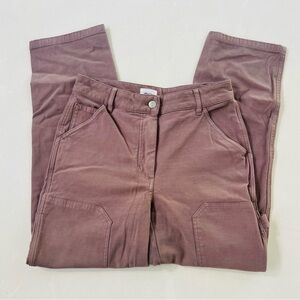 Wilfred Brown High Rise Cotton Brennan Utility Pants 6